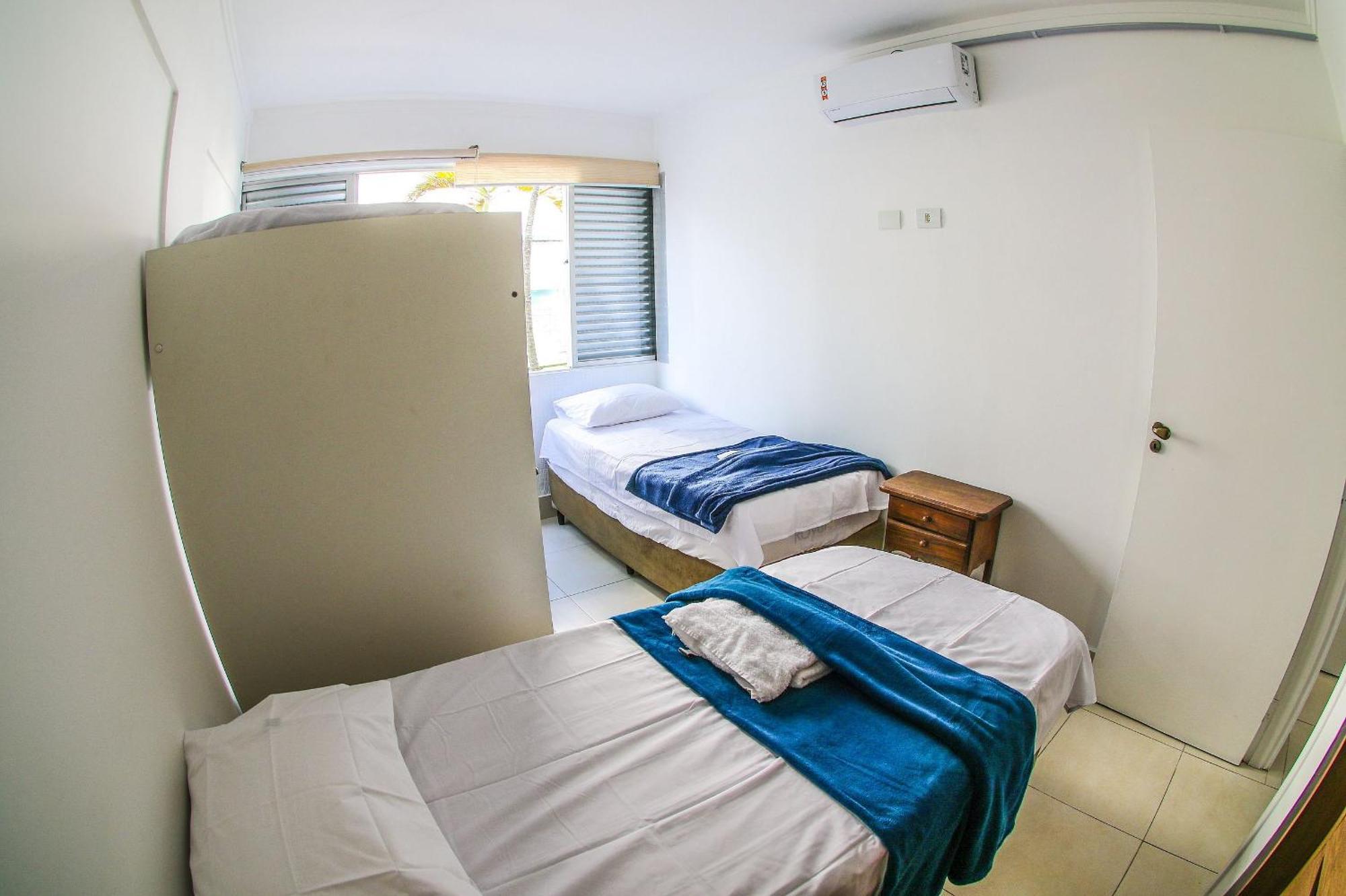 5E-Pe Na Areia Da Praia Do Tombo, 2 Quartos, Ar Cond, 2 Banheiros,2 Vagas+Roupas De Cama Гуаружа Экстерьер фото